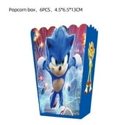 Soniccs Party Supplies Boys Birthday Party Decoration Tablecloth Banner Balloon Cake Topper Spiral Straws Kids Gifts Baby Shower
