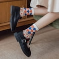 thumbnail image 5 of Womens Cute Flower Sheer Socks Kawaii Floral Lace Mesh Silk Crew Socks for Women 5 Pairs Fun Aesthetic Tulle Socks, 5 of 7