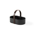 thumbnail image 3 of Linen Chest Bellwood Bathroom Caddy - Black/Walnut, 3 of 6