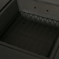thumbnail image 4 of Gladwin Lightweight Concrete Outdoor Wood Burning Square Fire Pit, Dark Gray, 4 of 10