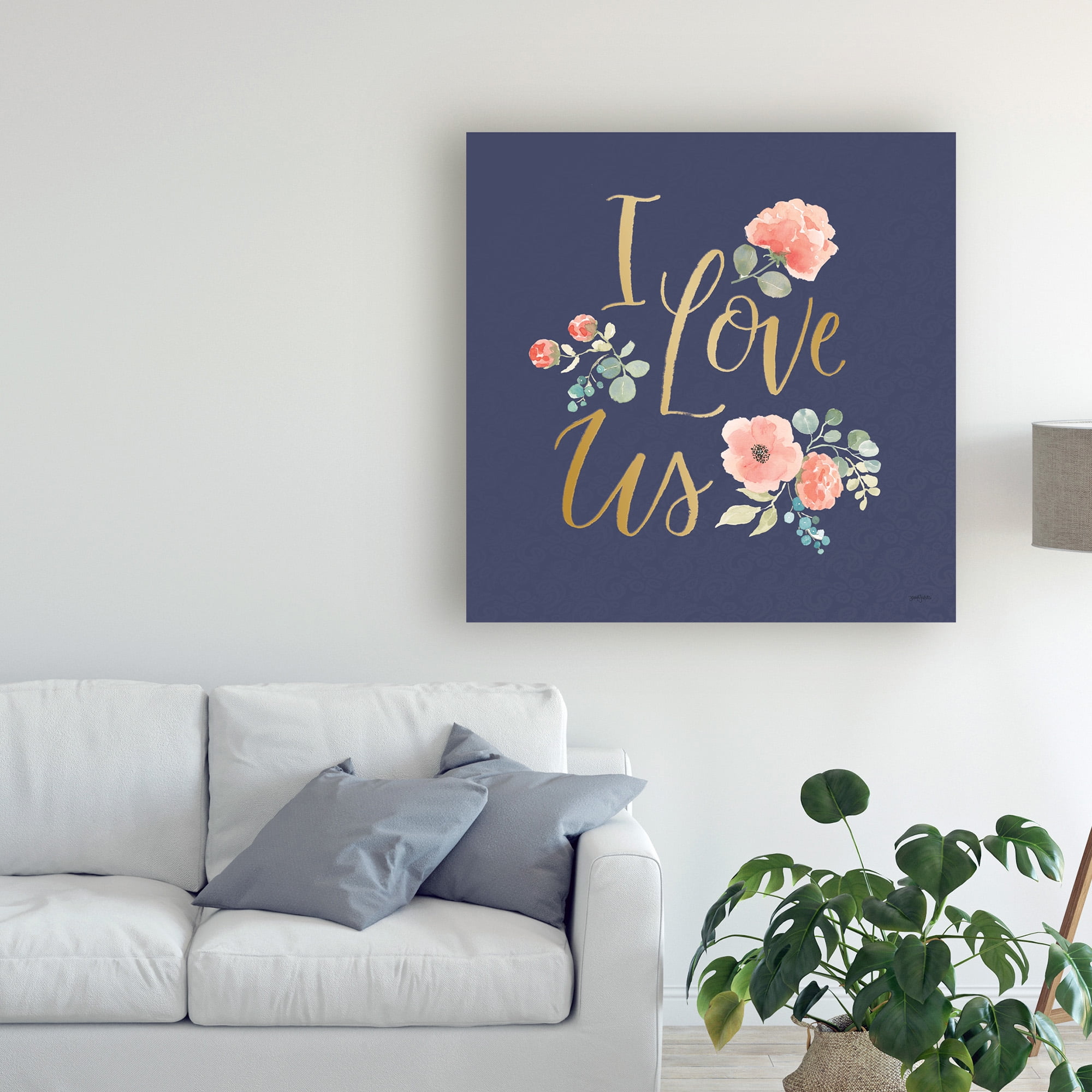 Trademark Fine Art 'Blooming Delight VI Blue' Canvas Art by Jenaya Jackson