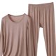thumbnail image 5 of Conjunto de Ropa Interior Larga de Mujer Cuello Redondo Manga Larga Ropa de Salón Casual Pijamas Ropa de Dormir para la Noche de Primavera Invierno, 5 of 5