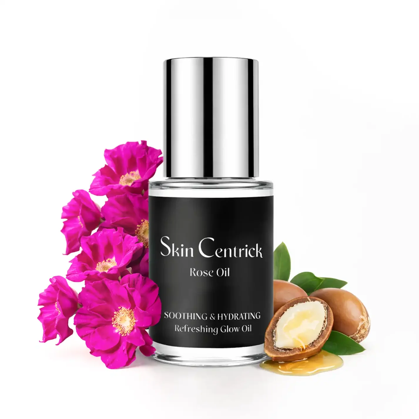 Skin Centric Rose Face Oil - Organic Face Moisturizer for All Skin Types