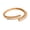 Rose Gold, variant on Sterling silver baguette cut cubic zirconia open style stacking ring