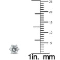 thumbnail image 3 of 1/2 Carat TW 6 Prong Round Diamond Solitaire Stud Earrings In 14k White Gold (K-L Color, I2-I3 Clarity), 3 of 4