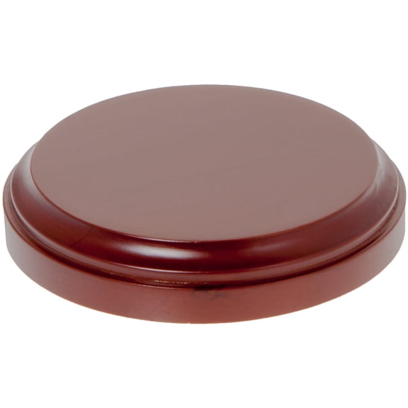Plymor Fruitwood Round Wood Display Base, 3.5625" W x 3.5625" D x 0.625" H (3.125" Display Diameter)