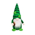 thumbnail image 2 of YONGSHI St Patricks Day Gnomes Decorations, 1 Pack Gnomes Plush Lucky Green Shamrock Home Table Decor Ornaments for Irish Saint Patrick's Day/table decorations/Striped hat, 2 of 8