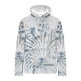 thumbnail image 3 of SHTXOZHI Men's Tie-Dye Hooded Sweatshirts Long Sleeve Drawstring Fashion Pullover Tops with Pocket, 3 of 3