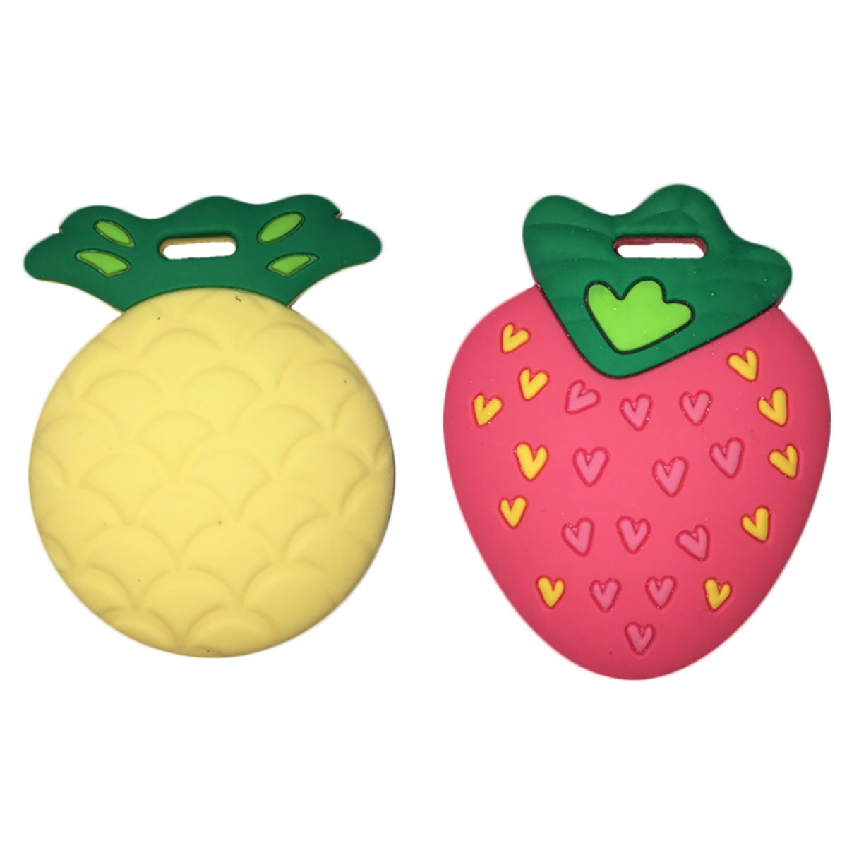 strawberry baby teether