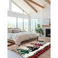thumbnail image 2 of Merry Christmas Area Rug for Bedroom 2.7x5 Ft Xmas Tree Snowflake Red Buffalo Plaid Wood Grain Super Soft fuzzy Throw Rug Non-Slip Fluffy Plush Indoor Floor Carpet for Living Room Nursery Home Decor, 2 of 8