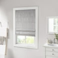 thumbnail image 4 of Madison Park Cordless Roman Window Shades Basketweave 1 Piece 31"x64" Casual Total Blackout Gray, 4 of 5
