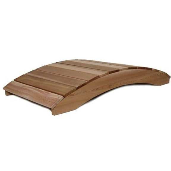 All Things Cedar FB72 6-ft Outdoor Wooden Bridge - 72L x 36W x 12H
