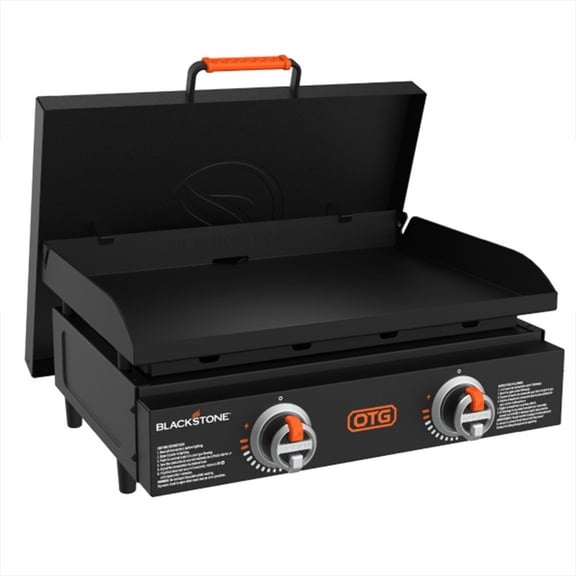 Blackstone OTG 22" Tabletop Griddle with Hard Cover, Dual Heating Zones & Piezo Ignition