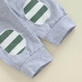 thumbnail image 4 of newwalpole Baby Boy Clothes Newborn Infant Boys Outfits Romper Hat Pants 3PC Set 0-3 3-6 6-12 12-18 Month Clothing Gift Dark Green for Size 0-3 Months, 4 of 7