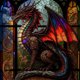 thumbnail image 1 of Pintura Cristal Dragón Colorido K554 Serie Animal Resina 30x30CM, 1 of 9