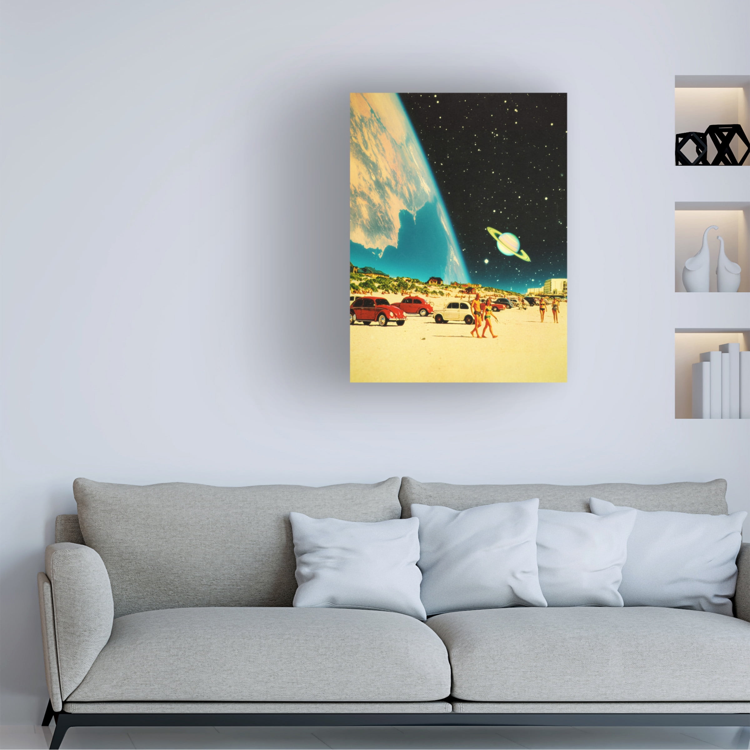 Taudalpoi 'Galaxy Beach' Canvas Art