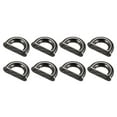 thumbnail image 1 of Monedero Correa Anillos, 8uds 27mm Atornillar Desmontable D Anillo Metal Argolla Hebillas Cierre para Bolsa Cadena Artesanía Bricolaje Reemplazo, Negro, 1 of 4