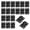1-5/7"; Black; 20PCS, variant on 20PCS Stainless Steel Folding Hinges 2 Inch Cabinet Door Hinge Home Furniture Hardware Butt Hinge for Wooden Box, Door and Window, DIY Projects