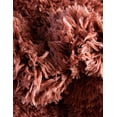 thumbnail image 4 of Unique Loom Infinity Shag Collection Area Rug - Jinko (4' 1" Round Vintage Rose), 4 of 7