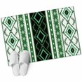 thumbnail image 2 of Green Black Southwest 2'x3' Washable Rug, Farmhouse Aztec Boho Ethnic Art Non-Slip Soft Doormat Area Rugs for Entrance Bathroom Bedsides, StainResistant Carpet for Kitchen Bedroom, Entryway Floor Mat, 2 of 9