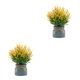 thumbnail image 3 of Cateissary Plantas en macetas falsas Escritorio Faux Maceta Bonsai Estatuilla Decoración para el hogar Type2 NO2, 3 of 6