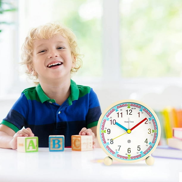 Reloj despertador para ninos y ninas reloj despertador silencioso que no hace tictac reloj despertador analogico luminoso original con repeticion de despertador junto a la cama Walmart en linea
