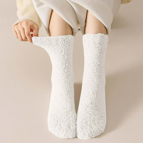 YYYTop Womens Fuzzy Thermal Winter Socks Super Soft Cozy Fleece Socks Warm Thicken Indoor Home Socks