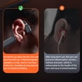 thumbnail image 2 of Bone Conduction Headphones, IPX8 Waterproof Swimming Headphones, Open Ear Headphones with MP3 Mode 32GB Memory Up to 12 Hours Playtime, Bluetooth 6.0 Earbuds Secure Fit for Running - Blue, 2 of 6