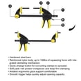 thumbnail image 2 of WorkPro 12-Inch Ratcheting Bar Clamp and Spreader, 2 of 7