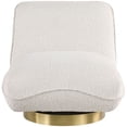 thumbnail image 4 of Meridian Furniture Geneva Cream Boucle Fabric Swivel Accent Chair, 4 of 7