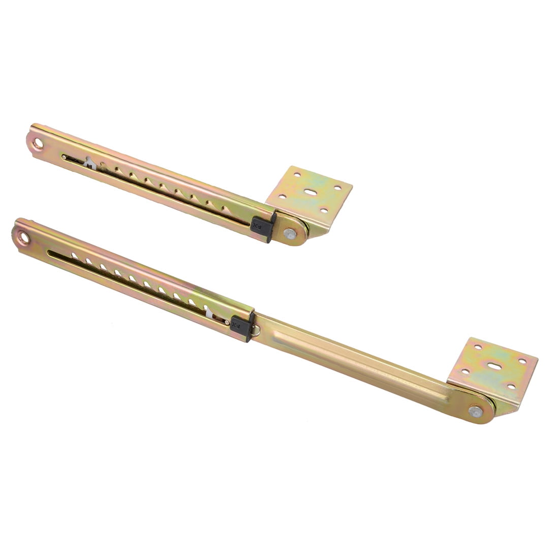 Uxcell Pair Double Angle Zinc Lifting Rod Desk 10 Gear Adjusting Hinge Angle Hinge