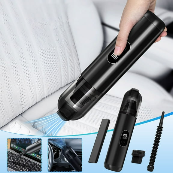 ZFYXGS Cordless Car Vacuum Cleaner, Mini Vacuum Cleaner, Strong Sutions Handheld Vacuum, Car Vacuum for Car,Keyboard,Inflating Swimming Rings and Pet Hair