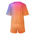 thumbnail image 5 of Gerichy Girls Summer Outfits, Summer Girls Thin Suit Sweet Solid Color Two Piece Set Cute Fly Sleeve Top Ruffled Top Shorts, 5 of 6