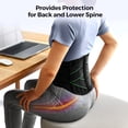 thumbnail image 3 of Lumbar Support Belt for Men Women, Back Brace with 5 Stays, Breathable Anti-Slip Waist Support for Work, 3 of 7