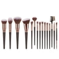 thumbnail image 1 of 7 piezas, 10 piezas, 15 piezas de pinceles de maquillaje gigantes, 15 piezas de pinceles de maquillaje dorados, pinceles de base para trajes, herramientas de belleza, 1 of 2