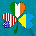 thumbnail image 3 of CafePress - Shamrock Of Ukraine Women's Deluxe T Shirt - Womens Tri-blend T-Shirt, 3 of 4