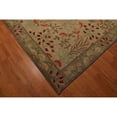 thumbnail image 5 of Hand Tufted Floral Wool Area Rug for Living Room & Bedroom, Muted Green 100% New Zealand Wool Plush Pile Rug 4×6 ft, 5 of 5