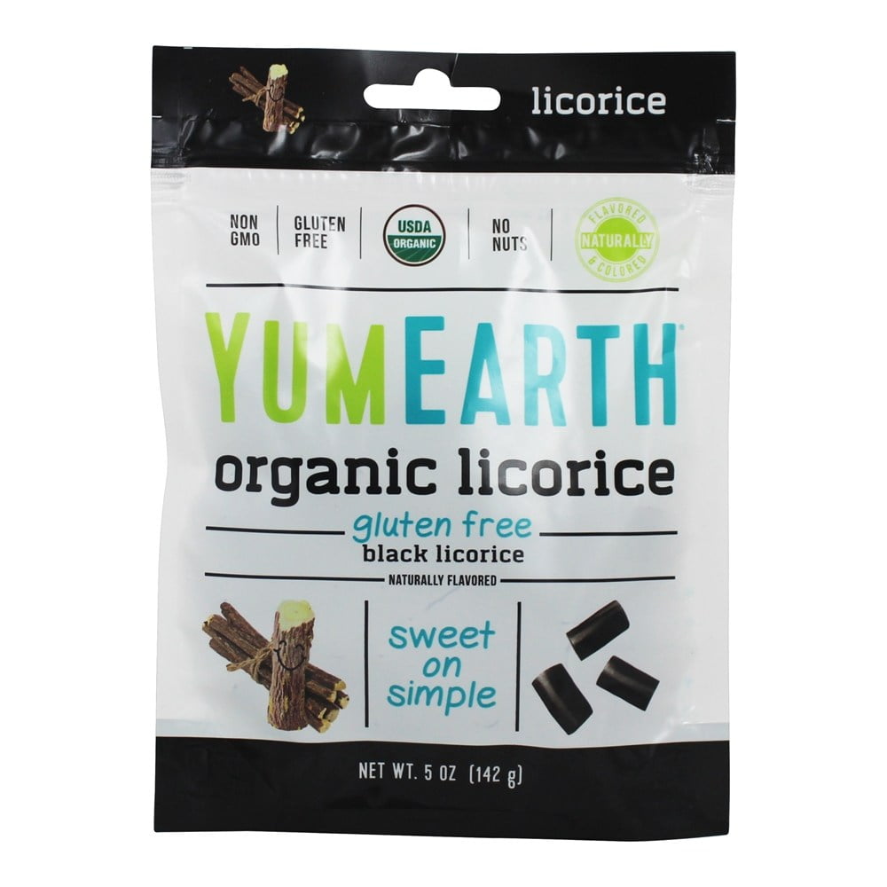 YumEarth Organic Licorice Gluten Free Black Licorice 5 oz