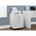 thumbnail image 1 of Monarch Specialties File Cabinet, Rolling Mobile, Storage Drawers, Printer Stand, Office, Work, Laminate, White, Contemporary, Modern, 1 of 3