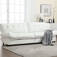 thumbnail image 2 of Soft Teddy Velvet Upholstered Sofa - Relax and Watch Movies in the Living Area, 2 of 5