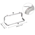 thumbnail image 2 of Uxcell Metal Purse Frames, 8.1" 4Pack Kiss Lock Clasp Frame for Coin Bags Sewing DIY, Silver, 2 of 6