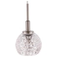 thumbnail image 2 of Woodbridge Lighting Elise 1-Light Mercury Glass Mini Pendant in Satin Nickel, 2 of 4