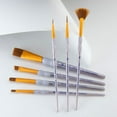 thumbnail image 5 of RCC 411 | Crafter's Choice™ 7pc Brown Taklon Variety Brush Set, 5 of 9