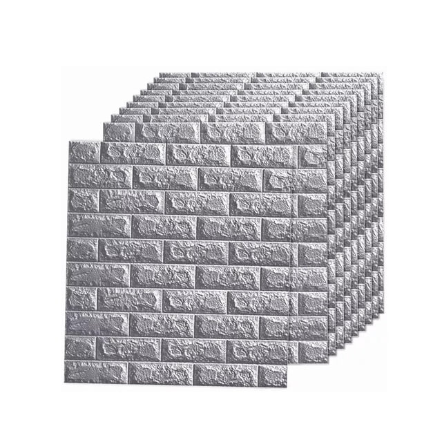 10 pegatinas para pared Belug gris