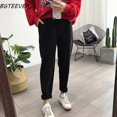 thumbnail image 1 of BGTEEVER Invierno Espesar Mujeres Lápiz Pantalones Pantalones de Lana Mujer Otoño Cintura Alta Pantalones Sueltos Capris Suave Buena Tela Tan Jianjun unisex, 1 of 2