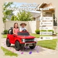 thumbnail image 5 of iYofe 24V 2 Seater Licensed Ford F-150 Raptor Powered Ride-On Truck with Remote & Safety Belt, Red, 5 of 9