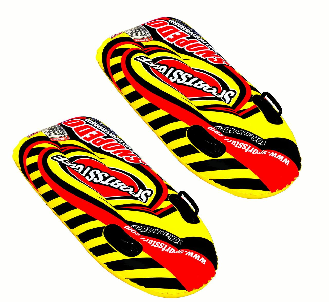 SPORTSSTUFF SNOPEDO Snow Tube Winter Sledding Fun for All 2 Pack by