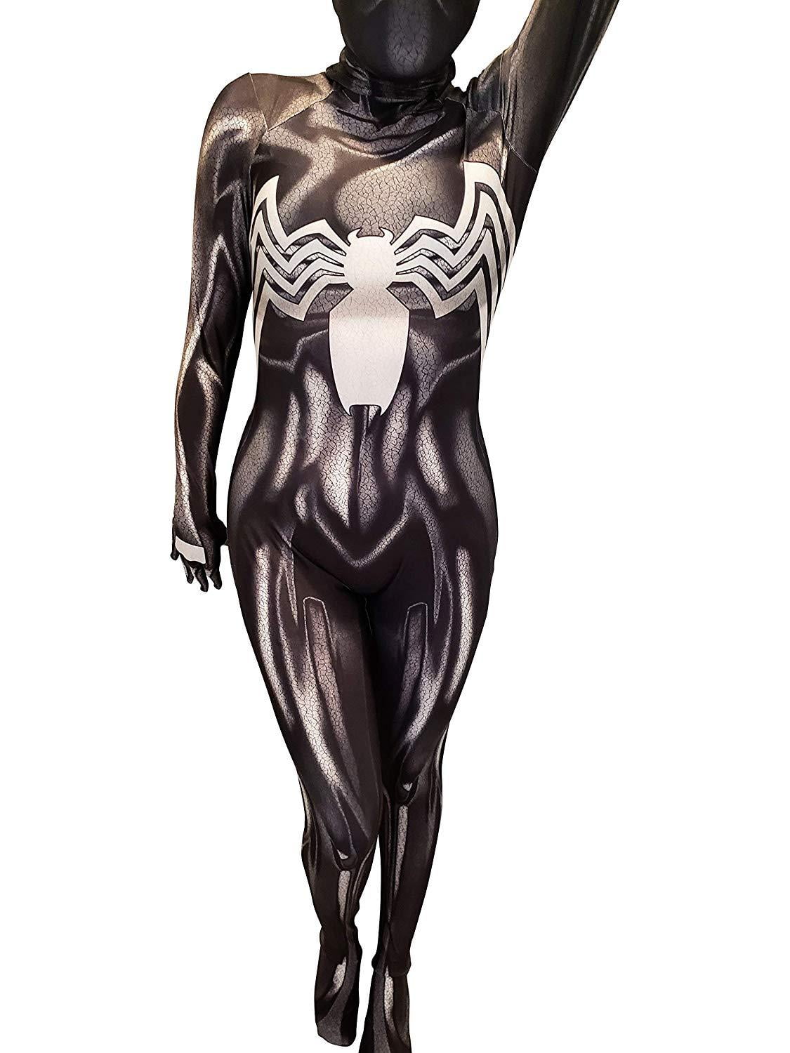 Flavor myself Preservative Cosplay Life She Venom Suit Lycra Fabric Bodysuit Cosplay Costume -  Walmart.com