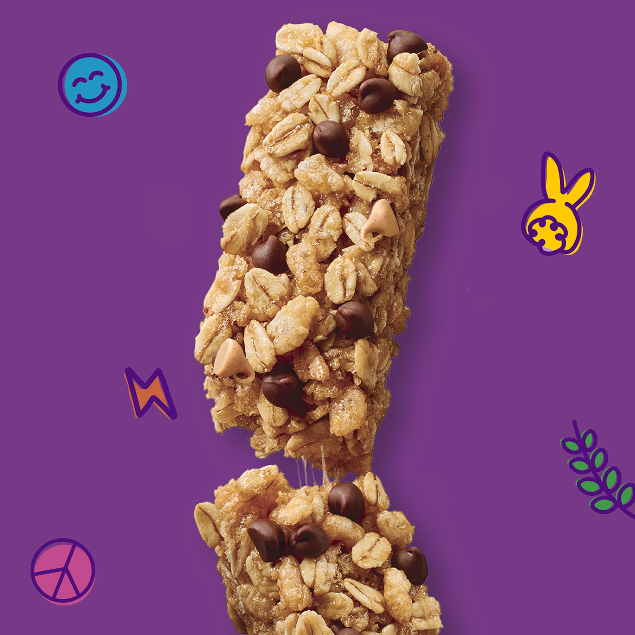 Annie's Organic Chewy Granola Bars, Peanut Butter Chocolate Chip, 6 Bars, 5.34 oz
