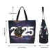 thumbnail image 5 of Balery 2025 Happy New Year 4 Bolsa Tote Estilo Estético con Cremalleras, Bolsa de Hombro, Bolsa de Compras Grande y Plegable, 5 of 8